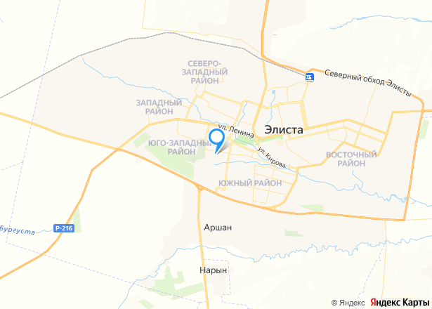 Дом 93,5 кв.м. и земельный участок 395+/-7 кв.м. в Калмыкии - Изображение местоположения