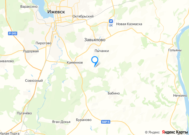 Земельный участок в Удмуртии, 1200 кв.м. - Изображение местоположения