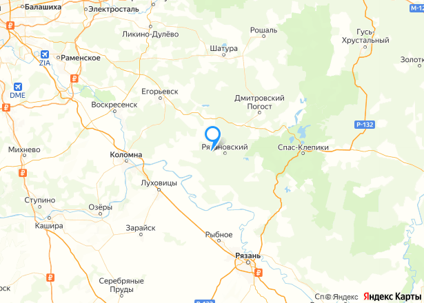 Садовый дом 44,5 кв.м. и земельный участок 585 кв.м. в Московской обл. - Изображение местоположения