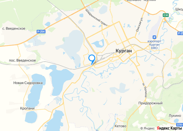 1/3 доля комнаты в Кургане - Изображение местоположения