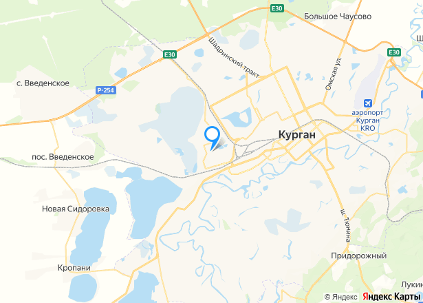 1/3 доля квартиры в Кургане - Изображение местоположения