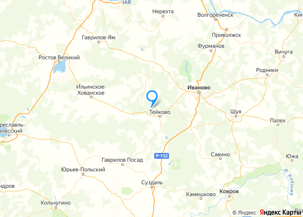 1/4 доли в квартире с. Междуреченск Ивановская обл. - Изображение местоположения