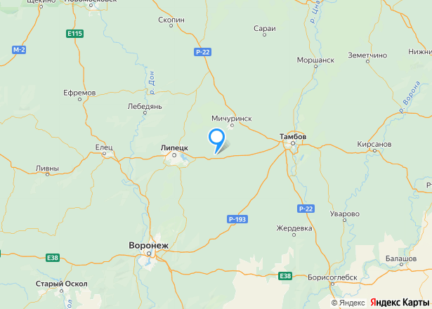 Здание в Тамбовской обл., 502,5 кв.м - Изображение местоположения