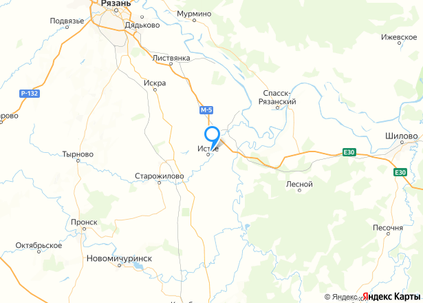 Квартира в Рязанской обл., 30 кв.м, 1 комн. - Изображение местоположения