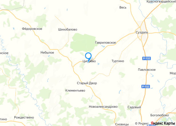 Квартира 38,3 кв.м. и земельный участок 2751 кв.м. во Владимирской обл. - Изображение местоположения