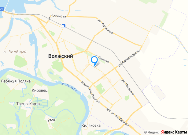 Квартира в Волгоградской обл., 30,2 кв.м, 1 комн. - Изображение местоположения