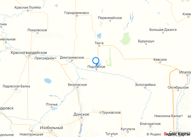 Дом 45,6 кв.м. и земельный участок 2300 кв.м. в Ставропольском крае - Изображение местоположения