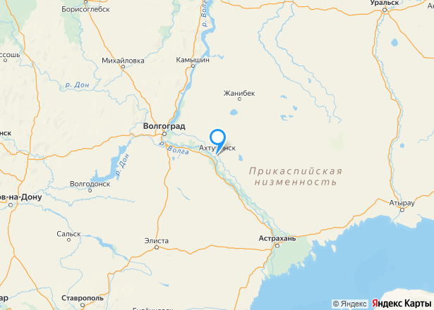 1/3 доля земельного участка в Астраханской области - Изображение местоположения
