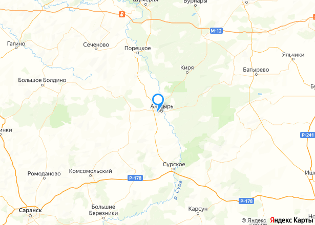 1/4 доля квартиры в Чувашии - Изображение местоположения