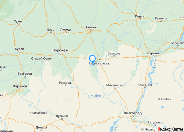 1/3 доли на квартиру в Воронежской области - Изображение местоположения