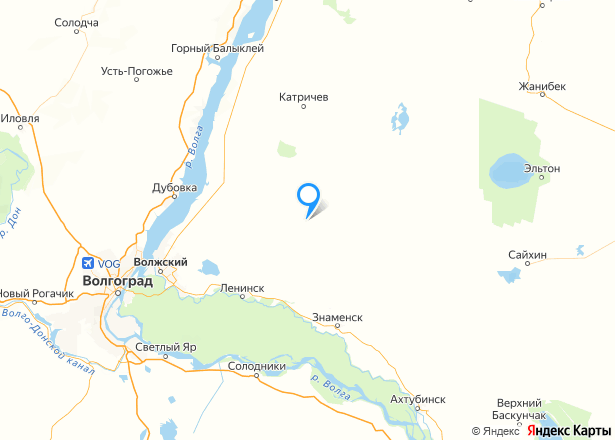 Здание в Волгоградской обл., 319,6 кв.м. - Изображение местоположения