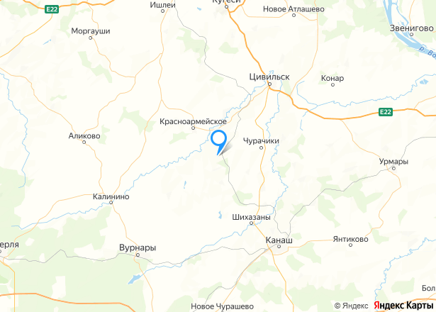 Доля дома и доля земельного участка в Чувашии - Изображение местоположения