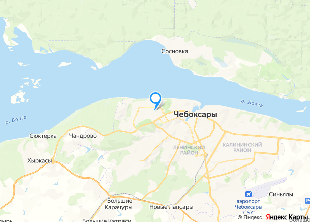 Доля комнаты в Чебоксарах - Изображение местоположения