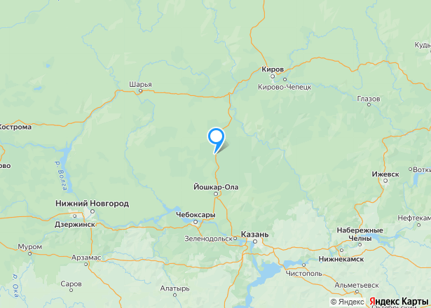 Квартира в Кировской обл., 60,5 кв.м, 3 комн. - Изображение местоположения
