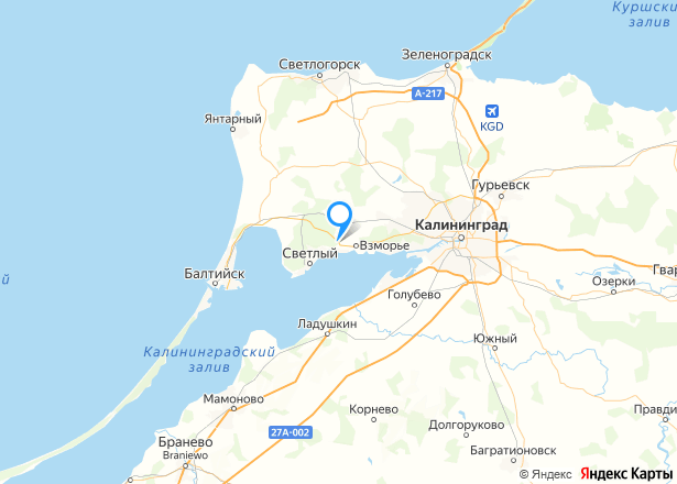 Здание в Калининградской обл., 55,3 кв.м. - Изображение местоположения