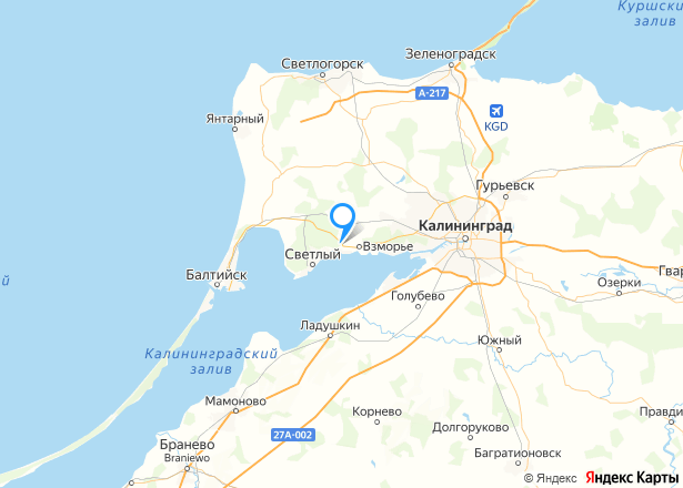 Здание в Калининградской обл., 214 кв.м. - Изображение местоположения
