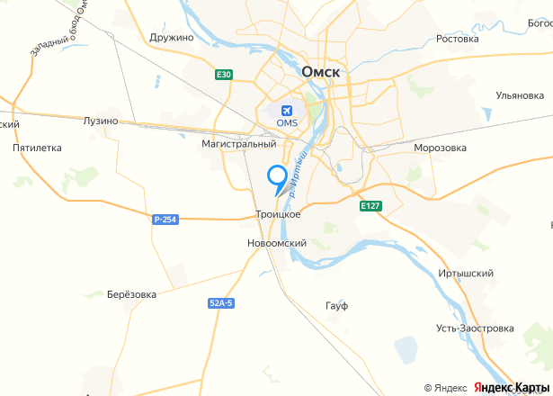 Помещение в Омской обл., 254,2 кв.м - Изображение местоположения