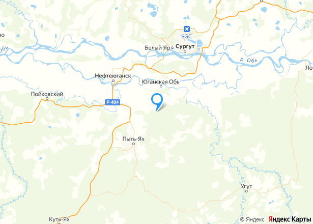 Квартира в ХМАО-Югре, 60 кв.м, 2 комн - Изображение местоположения