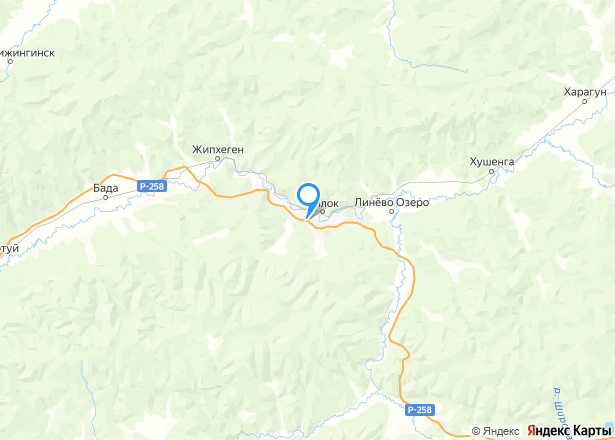 Здание 135,4 кв.м, здание 72,3 кв.м, здание 521,3 кв.м и земельный участок 22 654 кв.м  в Забайкальском крае - Изображение местоположения