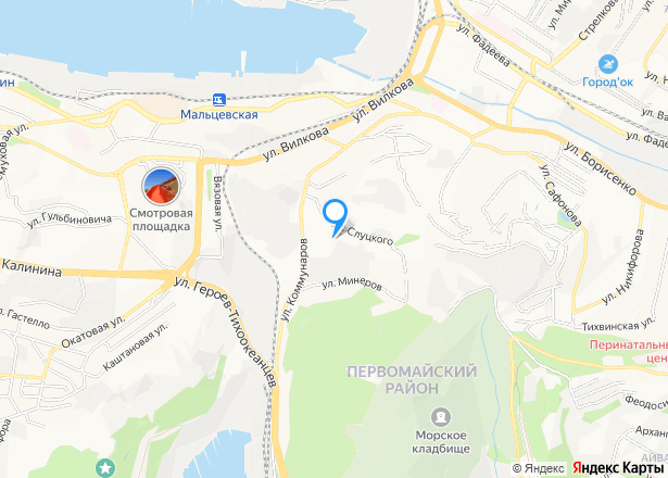 Квартира во Владивостоке, 41,7 кв.м. - Изображение местоположения