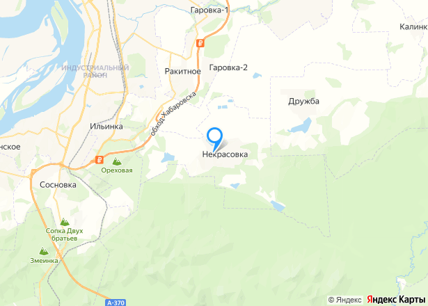 Квартира в Хабаровском крае, 67,3 кв.м, 3 комн. - Изображение местоположения