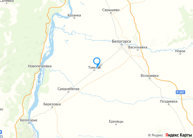 Право аренды земельного участка в Амурской обл., 3821 кв.м. - Изображение местоположения