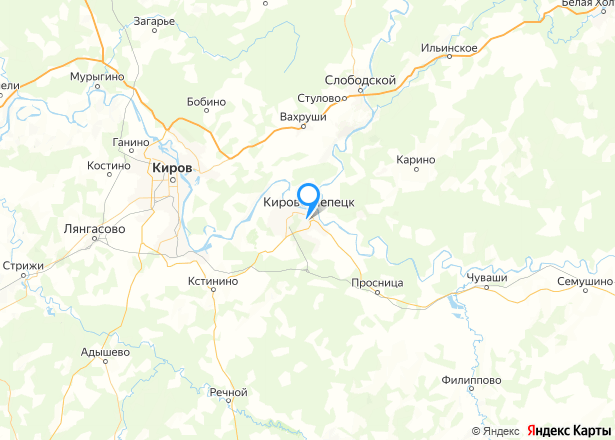 1/2 доля квартиры в Кирово-Чепецке - Изображение местоположения