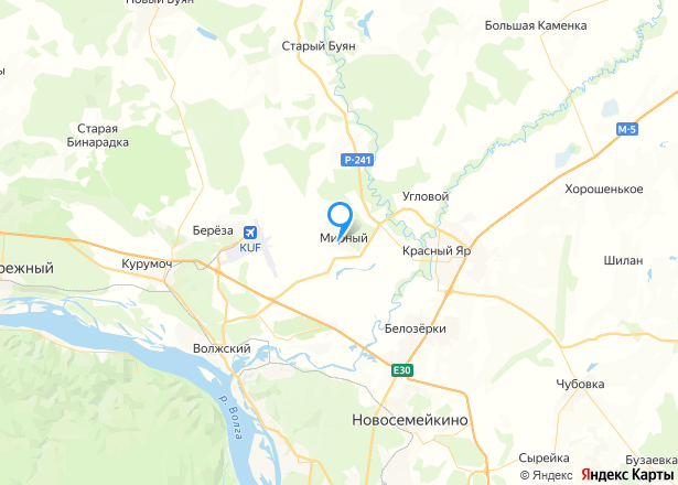 Квартира в Самарской обл., 51,9 кв.м, 2 комн. - Изображение местоположения