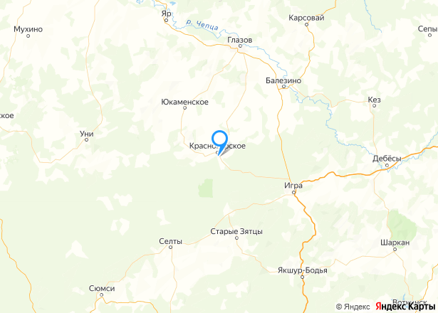 Земельный участок в Удмуртии, 1001+/-11 кв.м. - Изображение местоположения