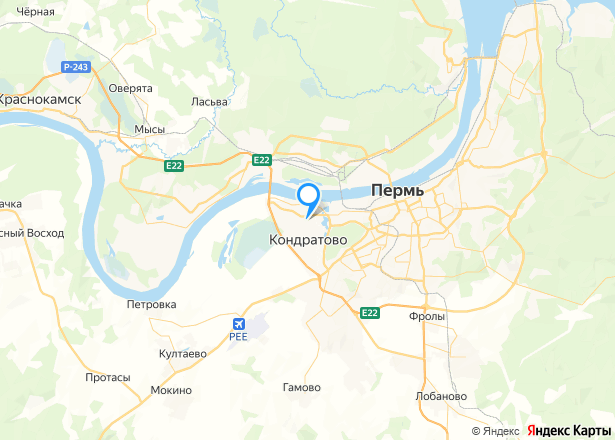 Квартира в Пермском крае, 33,6 кв.м - Изображение местоположения