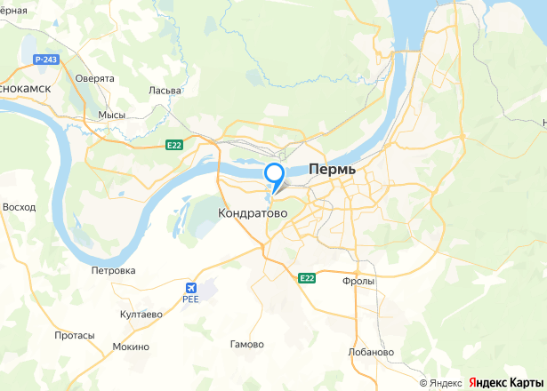 1/2 доля квартиры в Перми - Изображение местоположения