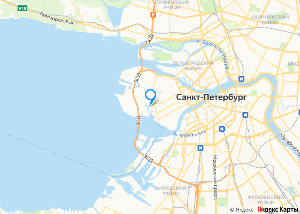 Квартира в Санкт-Петербурге, 58,3 кв.м, 2 комн. - Изображение местоположения