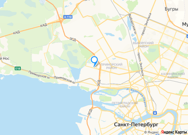 Квартира в Санкт-Петербурге, 70,6 кв.м. - Изображение местоположения