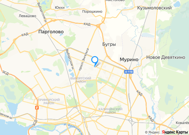 Квартира в Санкт-Петербурге, 88,6 кв.м, 3 комн. - Изображение местоположения