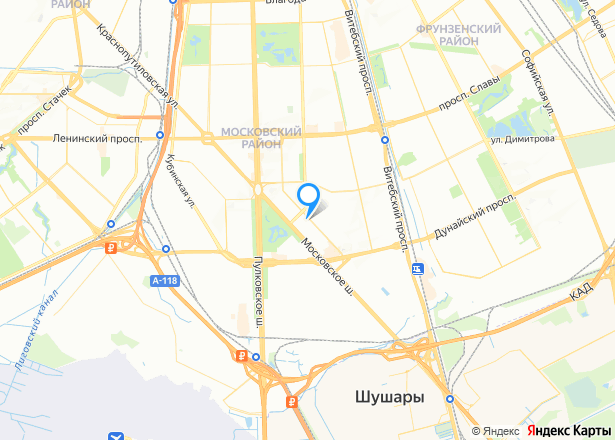 Квартира, площадью 43,4 кв.м., по адресу: Санкт-Петербург, ул. Ленсовета, д. 81, литера А, кв. 16 - Изображение местоположения
