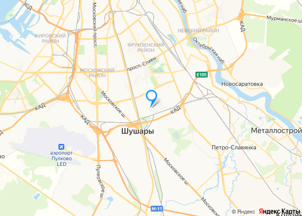 Квартира в Санкт-Петербурге, 62,4 кв.м, 2 комн. - Изображение местоположения