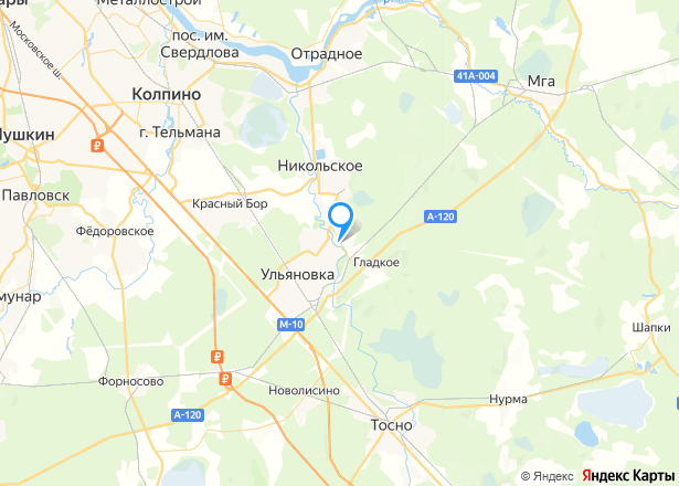 Земельный участок, 598 кв.м., Ленинградская область, Тосненский, деревня Пустынка - Изображение местоположения