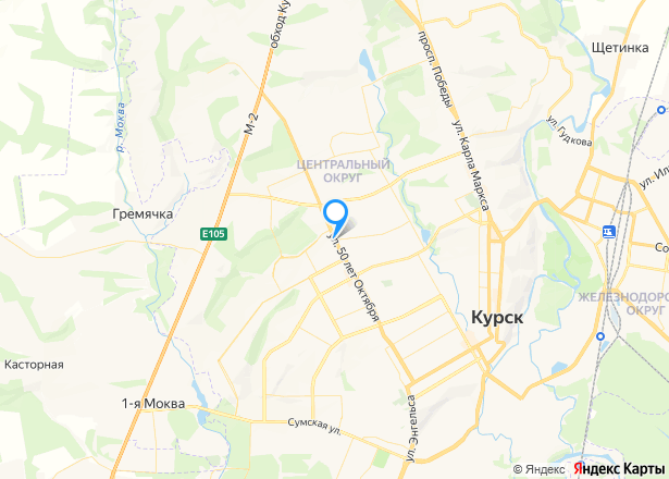 Сооружение сеть электрическая внеплощадная (кабель), протяженность 2600 п.м - Изображение местоположения