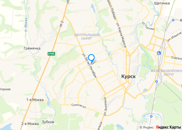 Помещение, 32,8 кв.м в Курске - Изображение местоположения