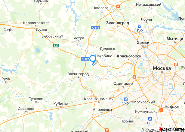 Квартира в Московской обл., 45.4 кв.м - Изображение местоположения