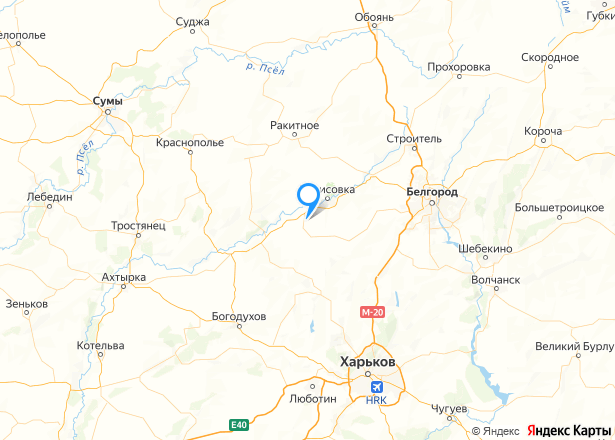 Дом и земельные участки в Белгородской обл. - Изображение местоположения