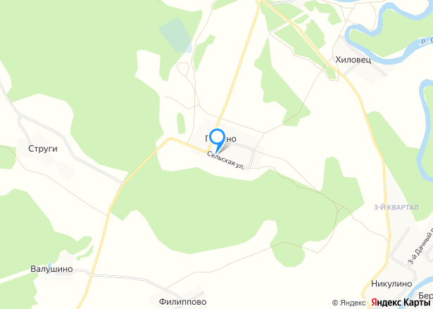 Земельный участок Для ведения личного подсобного хозяйства 1000.00 кв. м. - Изображение местоположения