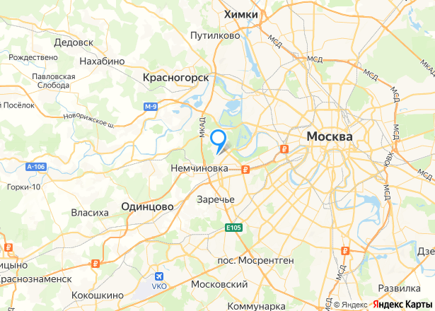 Квартира в Москве, 52,3 кв.м, 2 комн. - Изображение местоположения