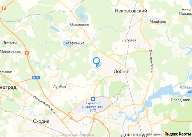 Квартира в Московской обл., 45,4 кв.м - Изображение местоположения