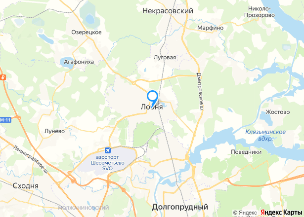 Квартира в Лобне, 62,2 кв.м, 3 комн. - Изображение местоположения