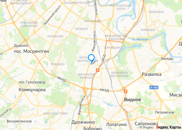 Квартира в Москве, 61 кв.м, 3 комн. - Изображение местоположения