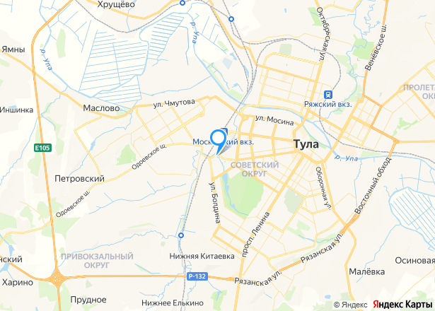 Дом в Туле, 25,4 кв.м. - Изображение местоположения