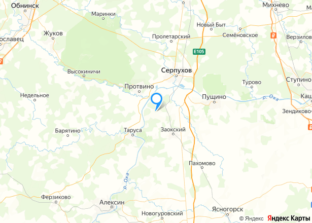 Земельный участок в Тульской обл., 1094 кв.м. - Изображение местоположения