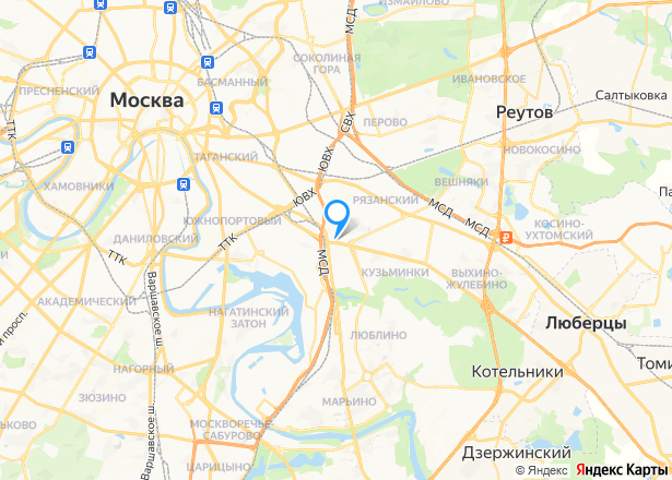 Квартира в Москве, 32 кв.м, 1 комн. - Изображение местоположения