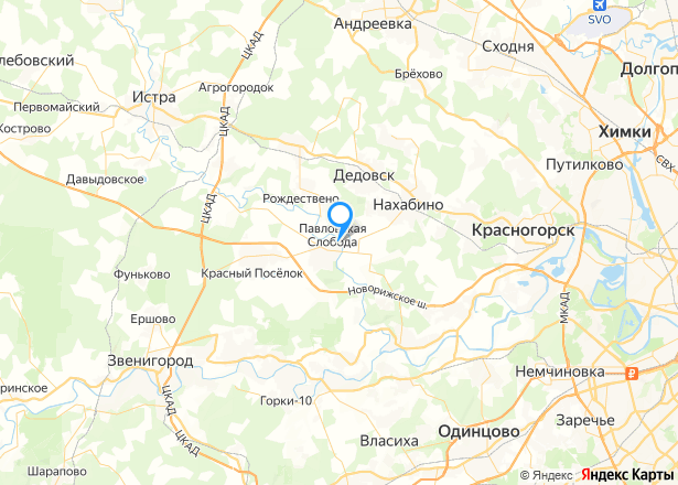 Квартира в Московской обл., 38 кв.м, 1 комн. - Изображение местоположения